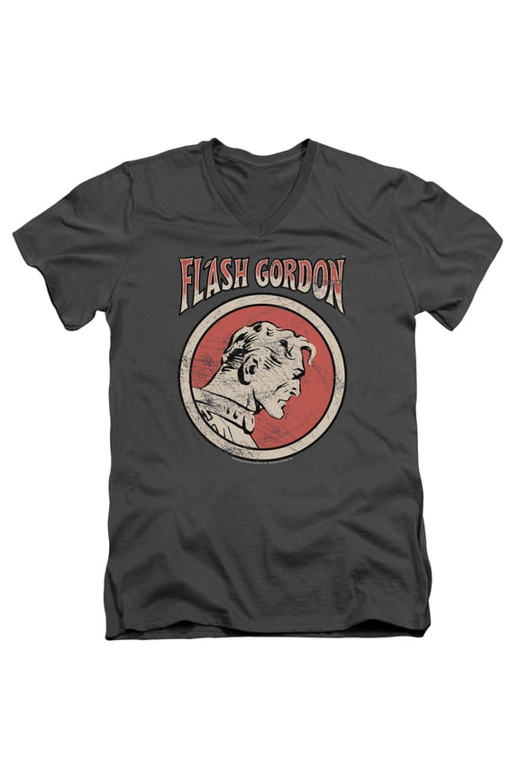 Flash Gordon - Flash Circle - Slim Fit V Neck Shirt - Small