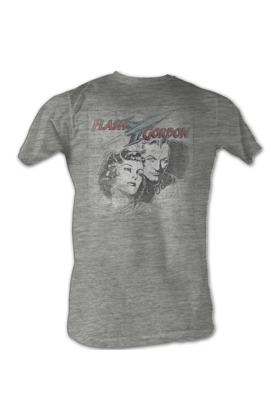 Flash Gordon Flash Head Gray Heather T-Shirt