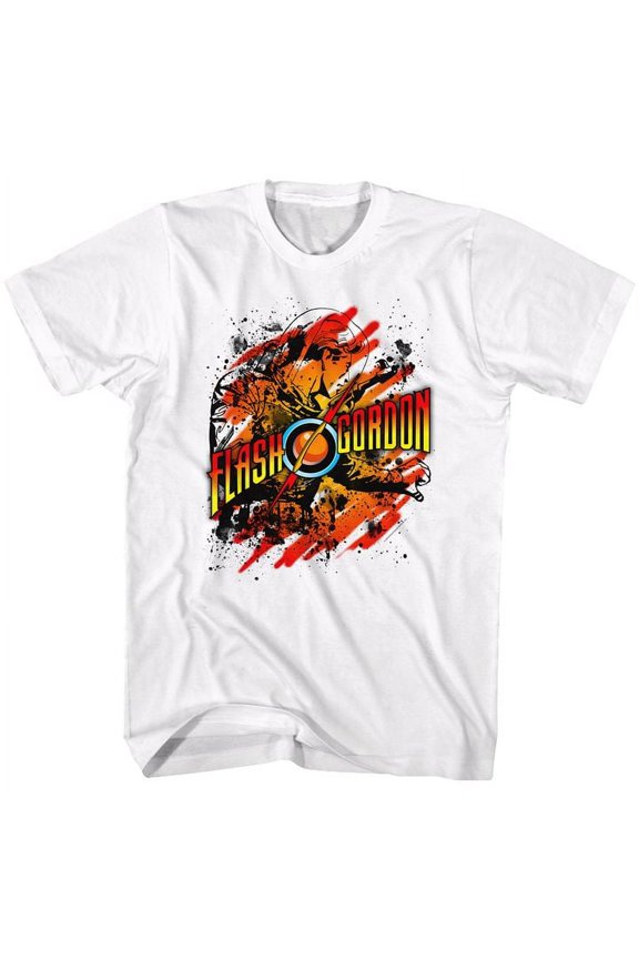 Flash Gordon Flashtastic White Adult T-Shirt 5Xl