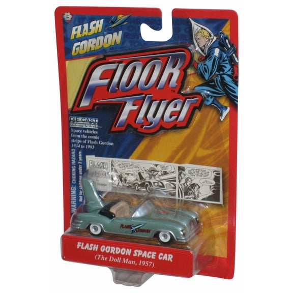 Flash Gordon Floor Flyer (2005) Alpha International Blue The Doll Man 1957 Toy Car