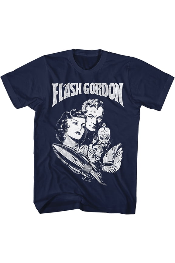 Flash Gordon Gordon Navy T-Shirt