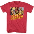 thumbnail image 1 of Flash Gordon Group Shot Cherry Heather Adult T-Shirt, 1 of 2