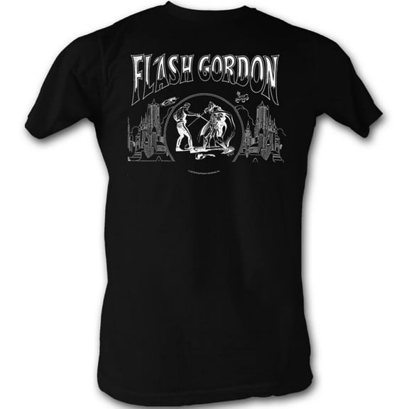 Flash Gordon Jack Flash Black T-Shirt