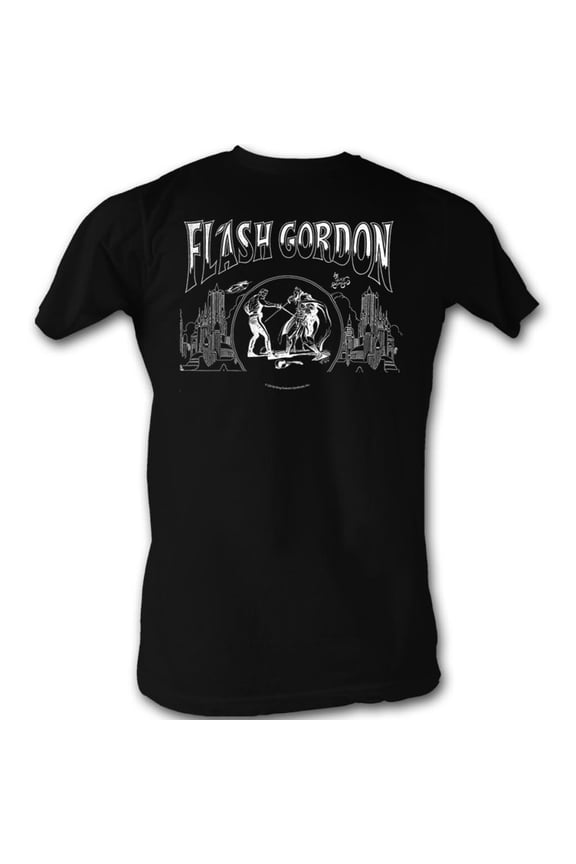 Flash Gordon Jack Flash Black T-Shirt