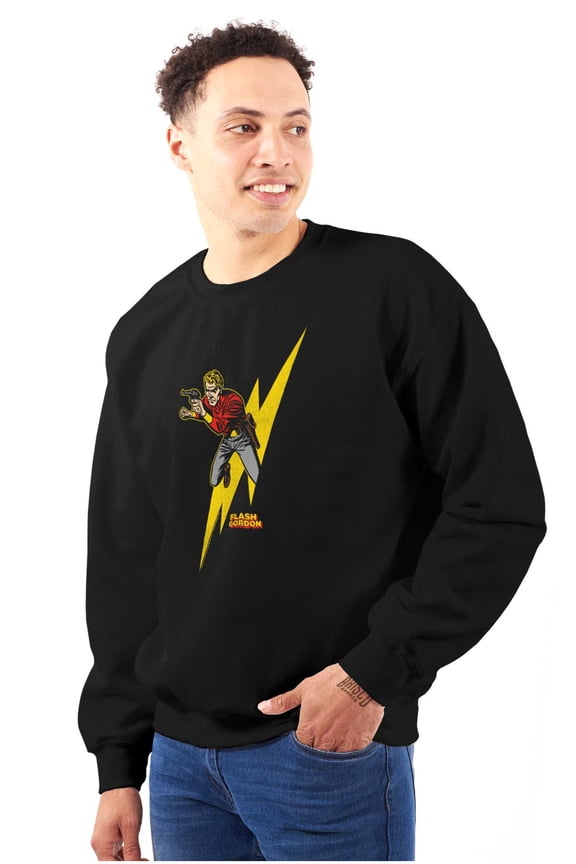 Lightning Bolt Comics Unisex Plus Size Sweatshirt Brisco Brands 4X