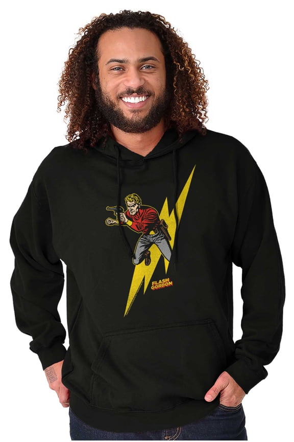 Lightning Bolt Comics Unisex Plus Size Hoodie Brisco Brands 5X