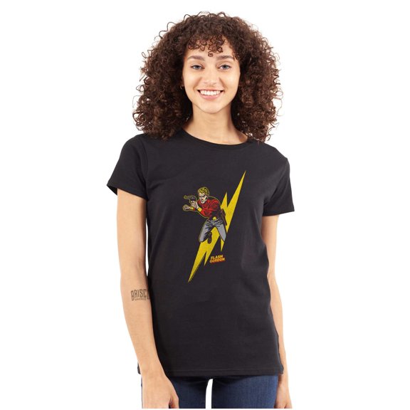 Flash Gordon Lightning Bolt Comics Women's T Shirt Ladies Tee Brisco Brands M