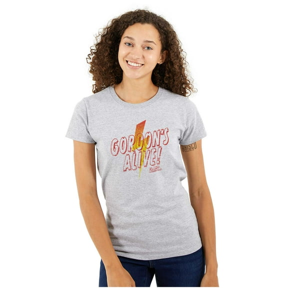 Flash Gordon Lightning Bolt Vintage Women's T Shirt Ladies Tee Brisco Brands S
