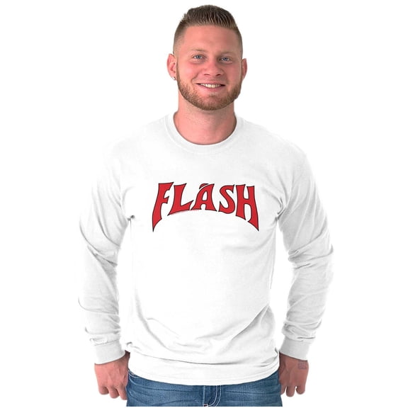 Flash Gordon Logo Comic Book Hero Long Sleeve TShirt Men Women Brisco Brands S
