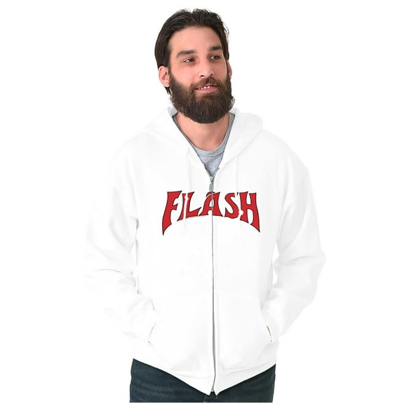 Flash Gordon Logo Comic Book Hero Zip Up Hoodie Men's Women's Brisco Brands M