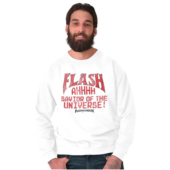 Flash Gordon Logo Vintage Comic Hero Unisex Plus Size Sweatshirt Brisco Brands 2X
