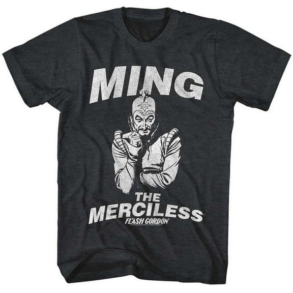 Flash Gordon Merciless Black Heather Adult T-Shirt