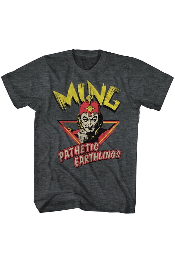 Flash Gordon Ming Pathetic Black Heather T-Shirt