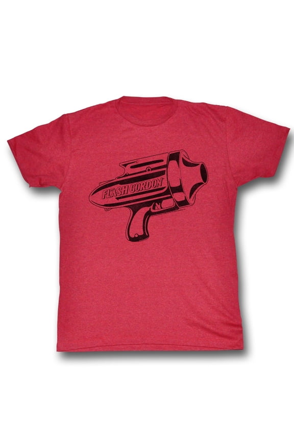 Flash Gordon Ray Gun Cherry Heather T-Shirt