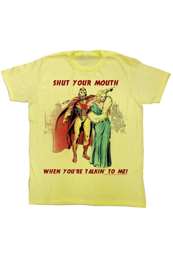 Flash Gordon Shut It Yellow Heather T-Shirt
