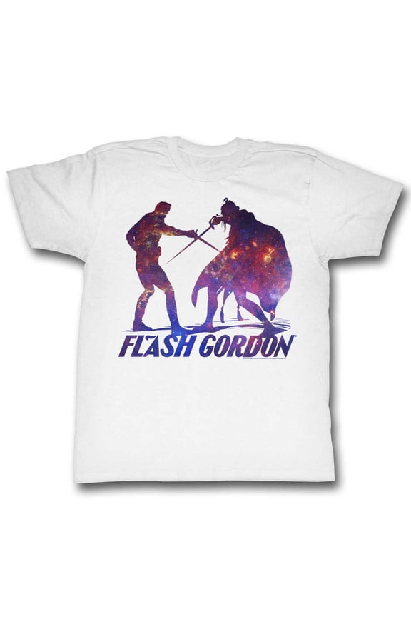 Flash Gordon Silhouphite White T-Shirt