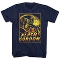 thumbnail image 1 of Flash Gordon Space Explosion Navy Adult T-Shirt, 1 of 2