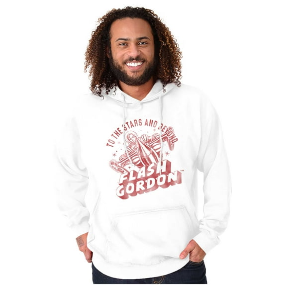 Flash Gordon Spaceman Comics Retro Unisex Plus Size Hoodie Brisco Brands 2X
