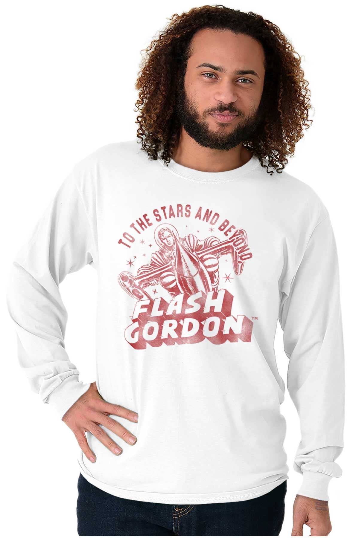 Flash Gordon Spaceman Comics Retro Long Sleeve TShirt Men Women Brisco ...