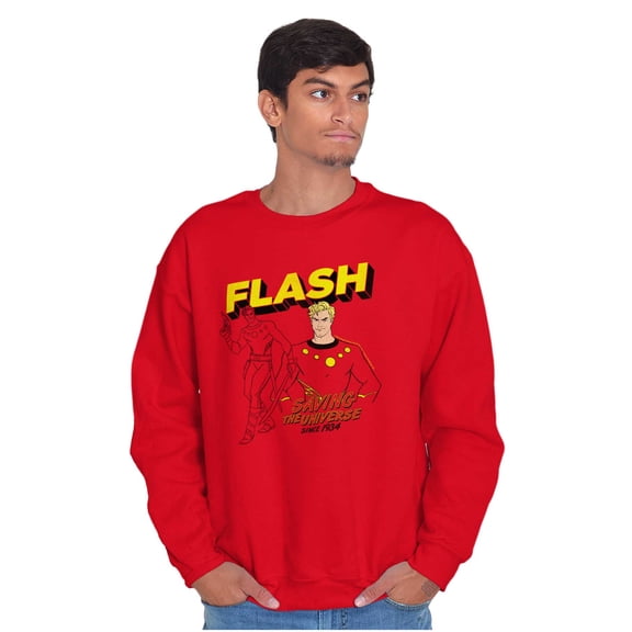 Flash Gordon Superhero Comic Strip Unisex Plus Size Sweatshirt Brisco Brands 3X