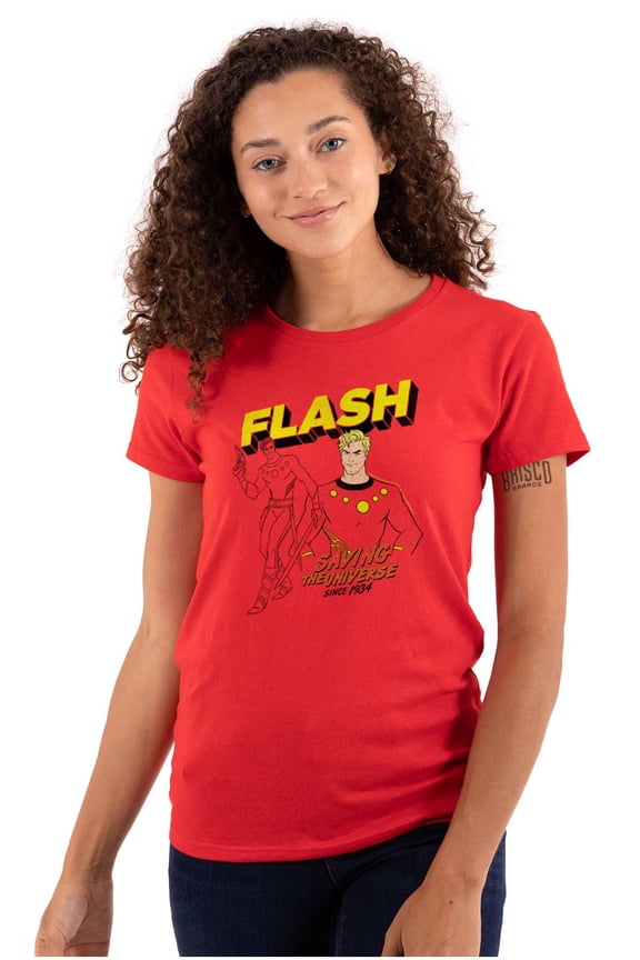 Superhero Comic Strip Women's T Shirt Ladies Tee Brisco Brands S