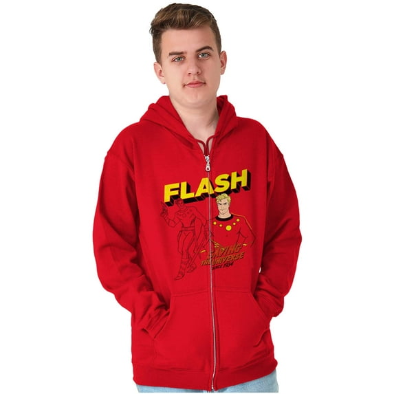 Flash Gordon Superhero Comic Strip Zip Up Hoodie Men's Women's Brisco Brands L