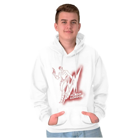 Flash Gordon Vintage Lightning Bolt Hoodie Sweatshirt Women Men Brisco Brands M
