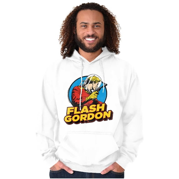Flash Gordon Vintage Space Comic Hero Unisex Plus Size Hoodie Brisco Brands 4X