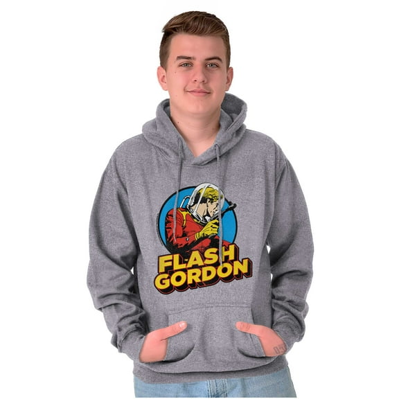 Flash Gordon Vintage Space Comic Hero Unisex Plus Size Hoodie Brisco Brands 5X