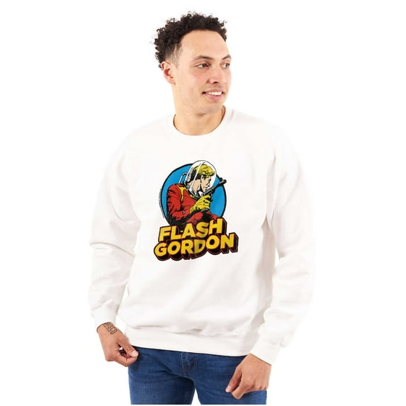 Flash Gordon Vintage Space Comic Hero Unisex Plus Size Sweatshirt Brisco Brands 3X