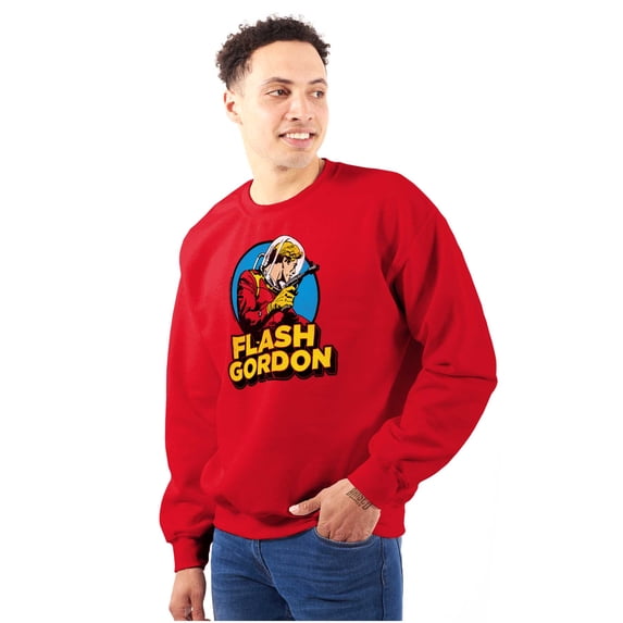 Flash Gordon Vintage Space Comic Hero Sweatshirt for Men or Women Brisco Brands M