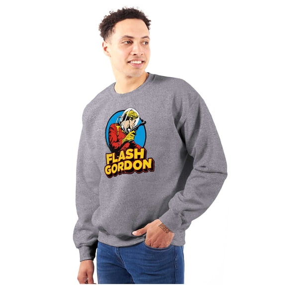 Flash Gordon Vintage Space Comic Hero Sweatshirt for Men or Women Brisco Brands S