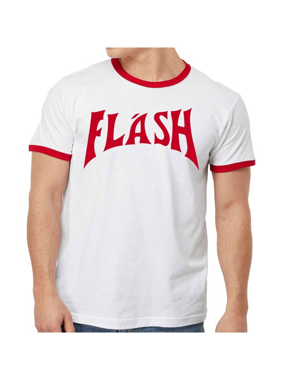 Flash Gordon White Adult Ringer Shirt-Large