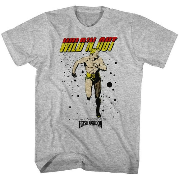 Flash Gordon Wildn Gray Heather Adult T-Shirt 5Xl