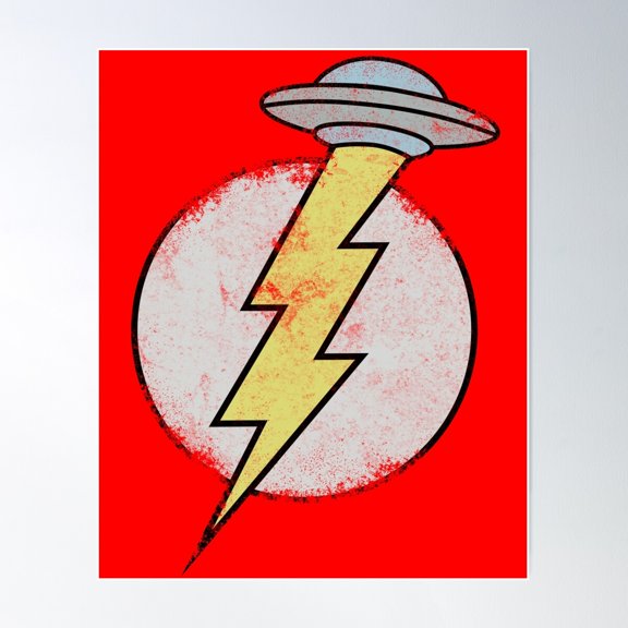 Flash Invasion Poster Wall Art, Modern Wall Decor For Living Room Bedroom, 8x12 UNFRAMED