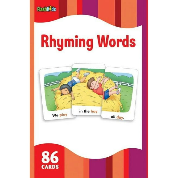 Flash Kids Flash Cards Rhyming Words Preschool Vocabulary, 88 Count