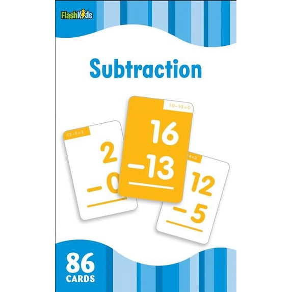Flash Kids Reading Word Sight Flash Cards: Subtraction Practice Cards ...