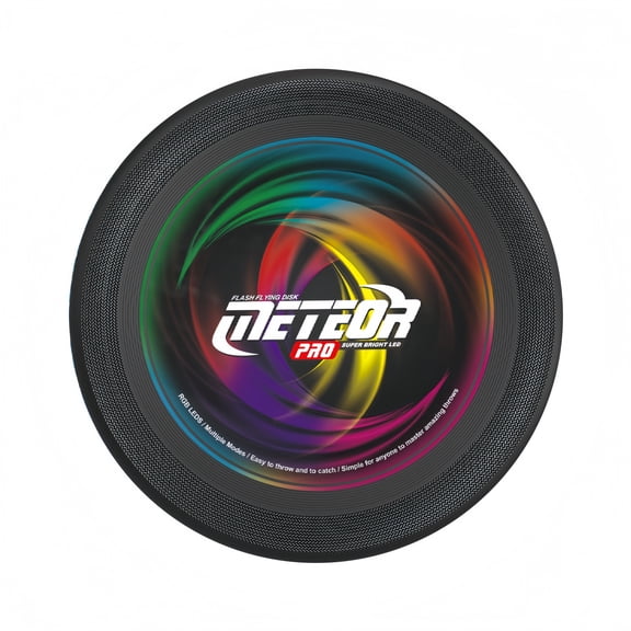 Flash LED Flying Disc, RGB Light up Frisbee, Waterproof Night Game Toy for Camping Beach Backyard, Soft Throwing Flying Disc for Adults Kids