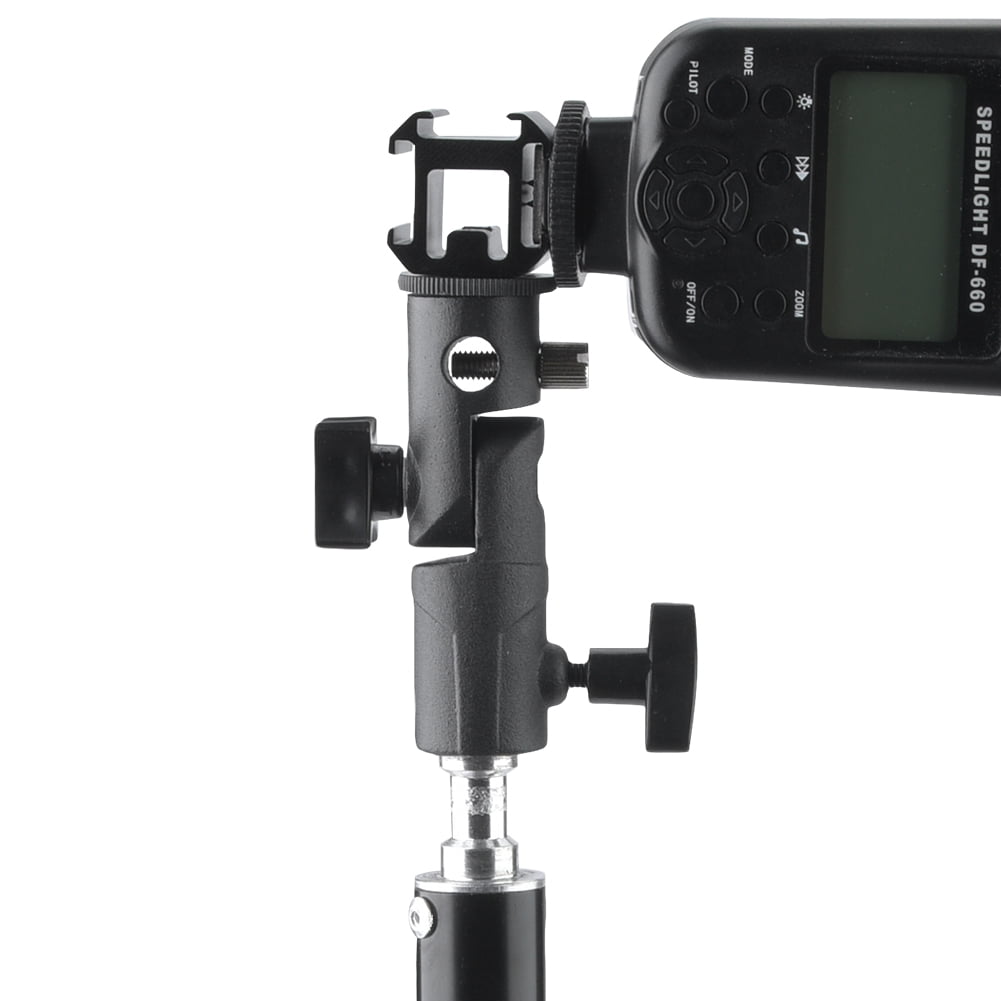 Flash Light Stand Holder, Hot Shoe Mount, Aluminum Alloy For Support Flash Light Photograph