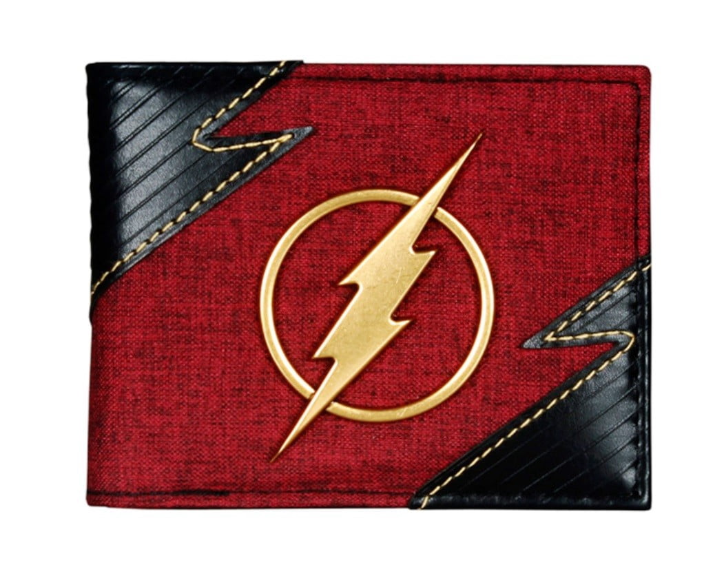 Lightning Bolt Black Leather Wallet, image size:1051x839