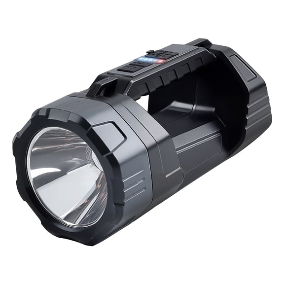 Flash Lights for Emergency,Emergency Flashlights for Home,Solar Portable Searchlight Camping Soft Light,Flashlight for Emergencies,Side Light Charging Flashlight Strong Light(Black)