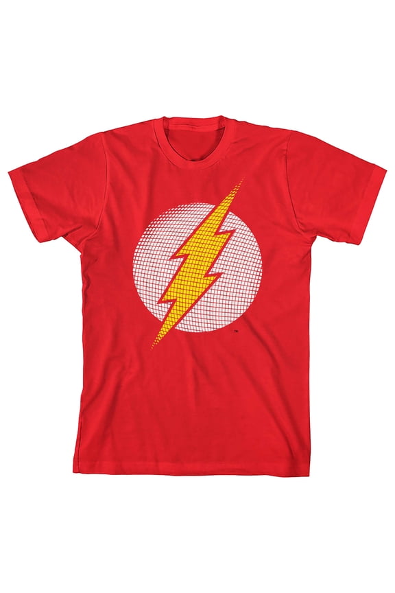 Flash Logo Boy's Red T-shirt-Medium