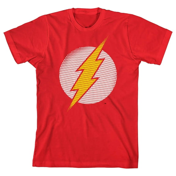 Flash Logo Boy's Red T-shirt-Medium