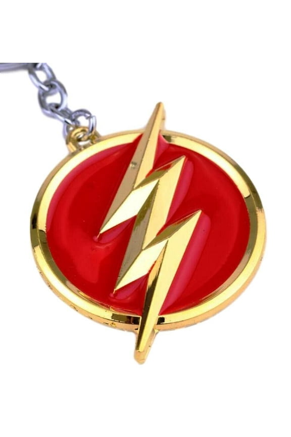 Flash Logo Enamel Metal Keychain Keyring