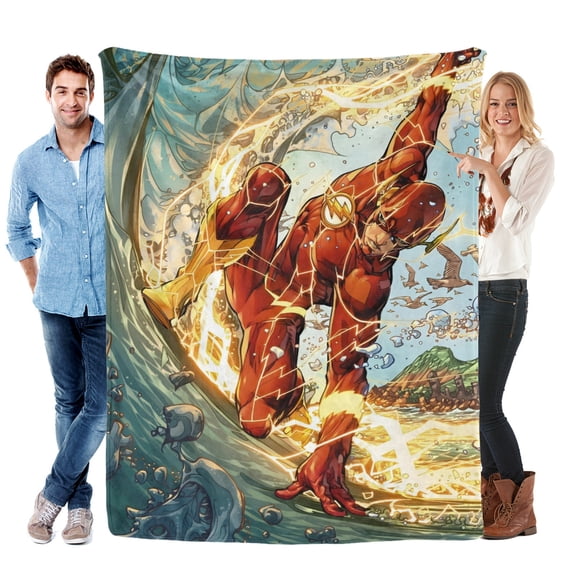 Flash Man Flashman-Anti-Pilling Flannel Blanket Soft Lightweight Plush Fuzzy Cozy Luxury Blanket for Home and Kitchen Use Perfect for Kids and Adults