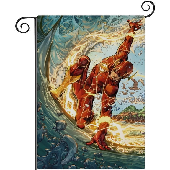 Flash Man Flashman-themed Garden Flag. Perfect gift for fans, friends, and family members, and suitable for outdoor activities, party decorations11''x18''