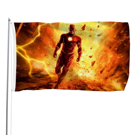 Flash Man Flashman-themed Printed Flag Perfect gift for fans, friends, and family members, and suitable for indoor and outdoor activities, party decorations.16"x24" (40cm60cm)