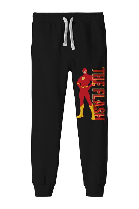 Flash Minimalist Youth Boy's Black Sweatpants-Large