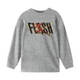 thumbnail image 1 of Flash Movie Hero Running Youth Athletic Heather Long Sleeve Shirt, 1 of 3