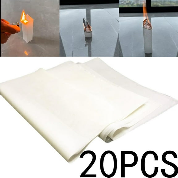 Flash Paper,Glitter Fire Paper Magic Props,Flash Paper Magic Sheets Fire,Magic Flash Paper,Magic Paper,Ashless Paper Flame Paper for Magic Tricks,Flash Paper(20pcs 9.84*7.87in)from ANMUYUM